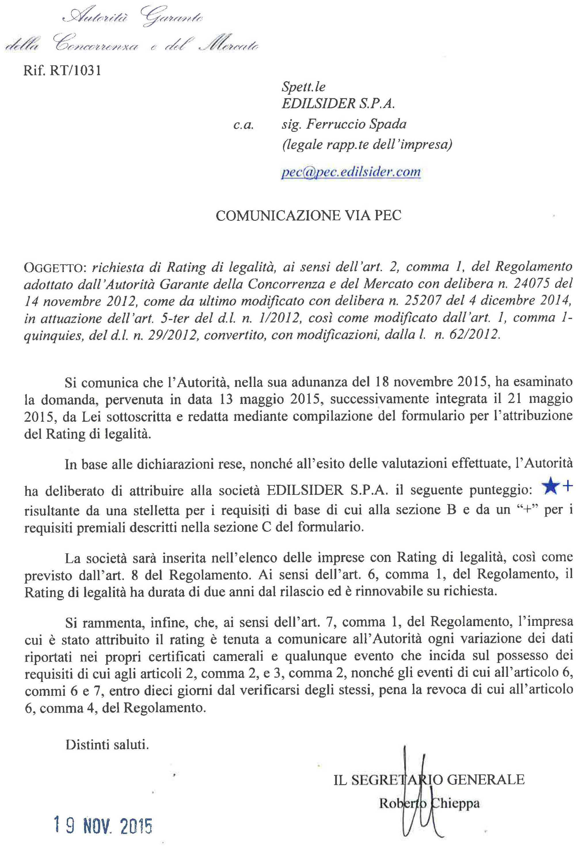 Rating di Legalità